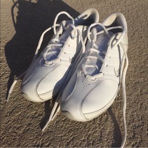Nike white cheer shoes